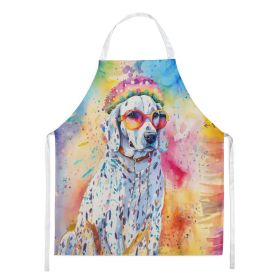 Dalmatian Hippie Dawg Apron Cooking Kitchen Server Baking Crafts Gardening for Adult Women Men, Unisex, Large, Multicolor