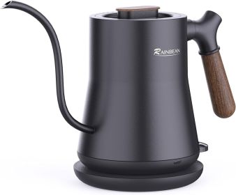 Gooseneck Electric Kettle, Pour Over Coffee Kettle Hot Water Tea Kettle,Stainless Steel Inner With Leak Proof Design,Rapid Heating, Auto Shutoff (Color: Black)