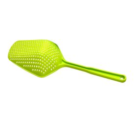 Plastic; No-stick; Ice Shovel; Filter; Long Strainer; Kitchen Colander (Color: green)